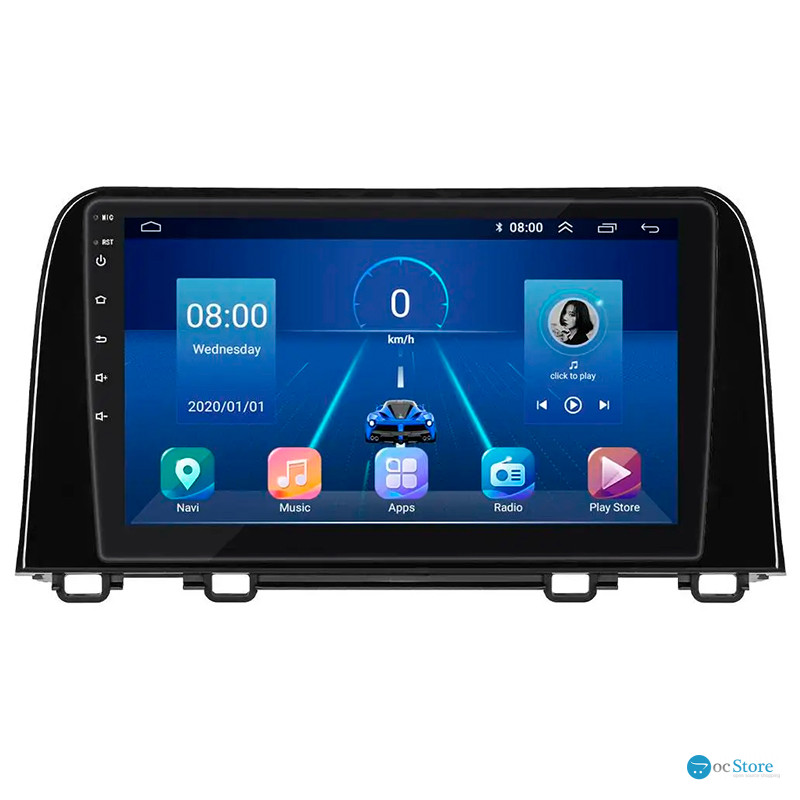 Штатная магнитола Lesko для Honda CR-V V Рестайлинг 2019-н.в. экран 9" 6/128Gb 4G Wi-Fi GPS Top
