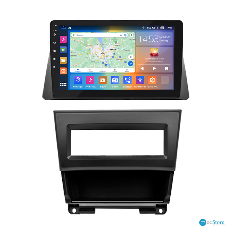 Штатная магнитола Lesko для Honda Crosstour I 2009-2012 экран 10" 4/64Gb CarPlay 4G Wi-Fi GPS Prime