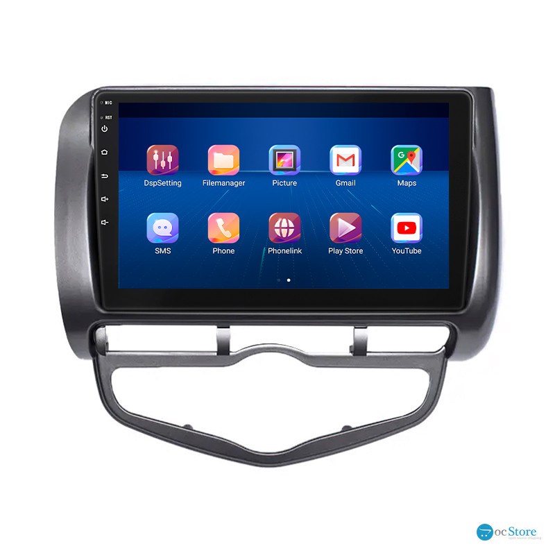 Штатная магнитола Lesko для Honda Fit I Auto AC 2001-2008 экран 9" 2/32Gb Wi-Fi GPS Base