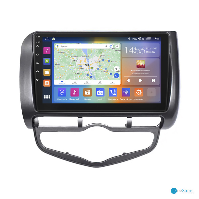 Штатная магнитола Lesko для Honda Fit I Auto AC 2001-2008 экран 9" 2/32Gb CarPlay 4G Wi-Fi GPS Prime