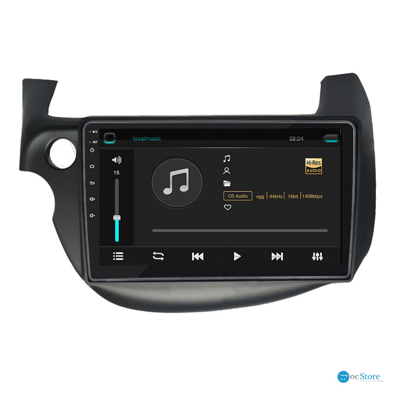 Штатная магнитола Lesko для Honda Fit II 2007-2014 экран 10" 2/32Gb 4G Wi-Fi GPS Top