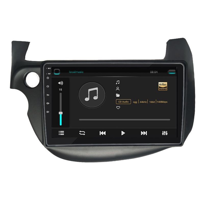 Штатная магнитола Lesko для Honda Fit II 2007-2014 экран 10" 2/32Gb 4G Wi-Fi GPS Top