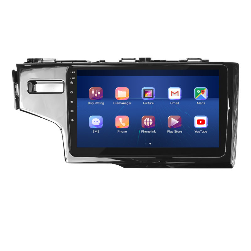 Штатная магнитола Lesko для Honda Fit III Рестайлинг 2017-2020 экран 9" 6/128Gb 4G Wi-Fi GPS Top