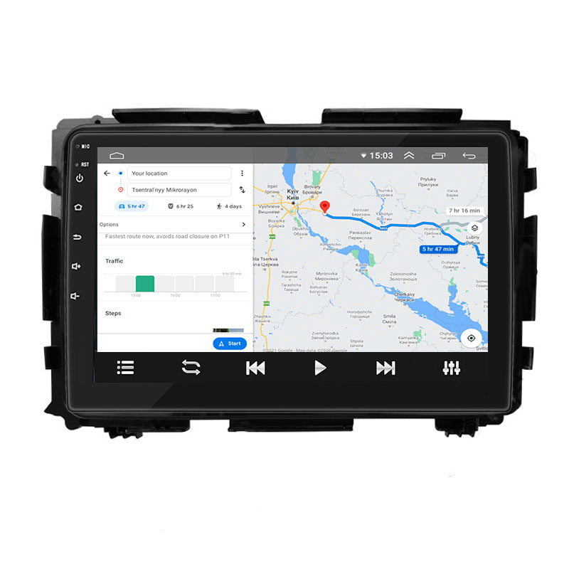 Штатная магнитола Lesko для Honda HR-V II 2013-2018 экран 9" 2/32Gb Wi-Fi GPS Base