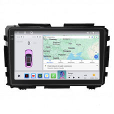 Штатная магнитола Lesko для Honda HR-V II 2013-2018 экран 9" 4/64 QLED CarPlay 4G Wi-Fi GPS 360 Prime