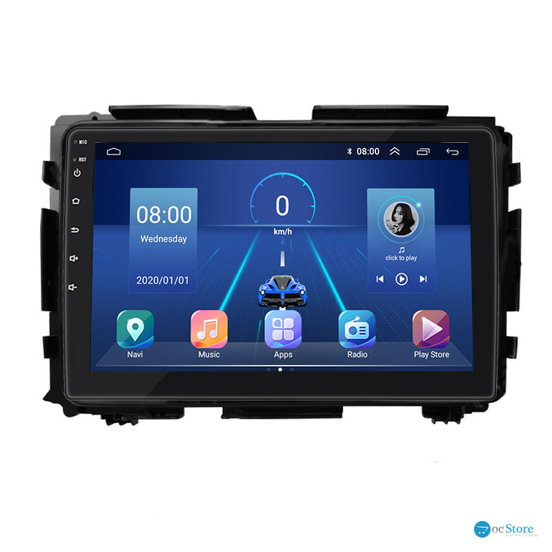 Штатная магнитола Lesko для Honda HR-V II 2013-2018 экран 9" 2/32Gb 4G Wi-Fi GPS Top