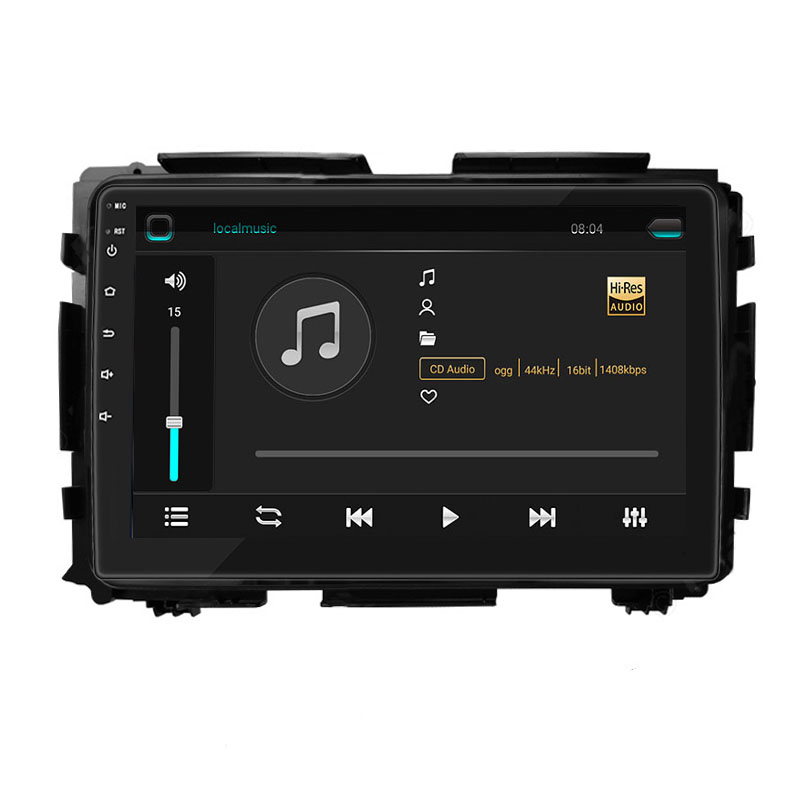 Штатная магнитола Lesko для Honda HR-V II 2013-2018 экран 9" 4/64Gb 4G Wi-Fi GPS Top