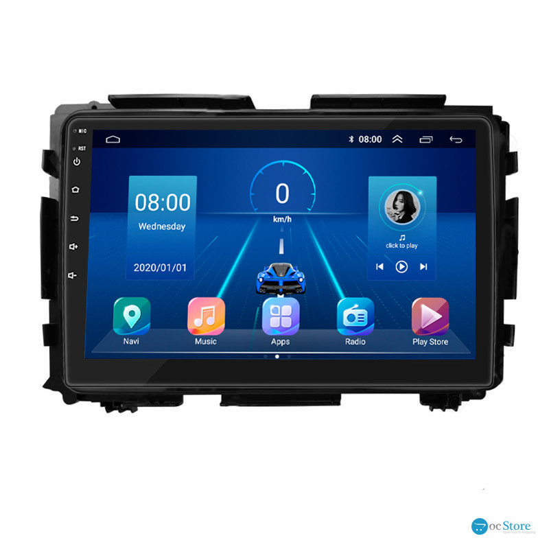 Штатная магнитола Lesko для Honda HR-V II 2013-2018 экран 9" 6/128Gb 4G Wi-Fi GPS Top