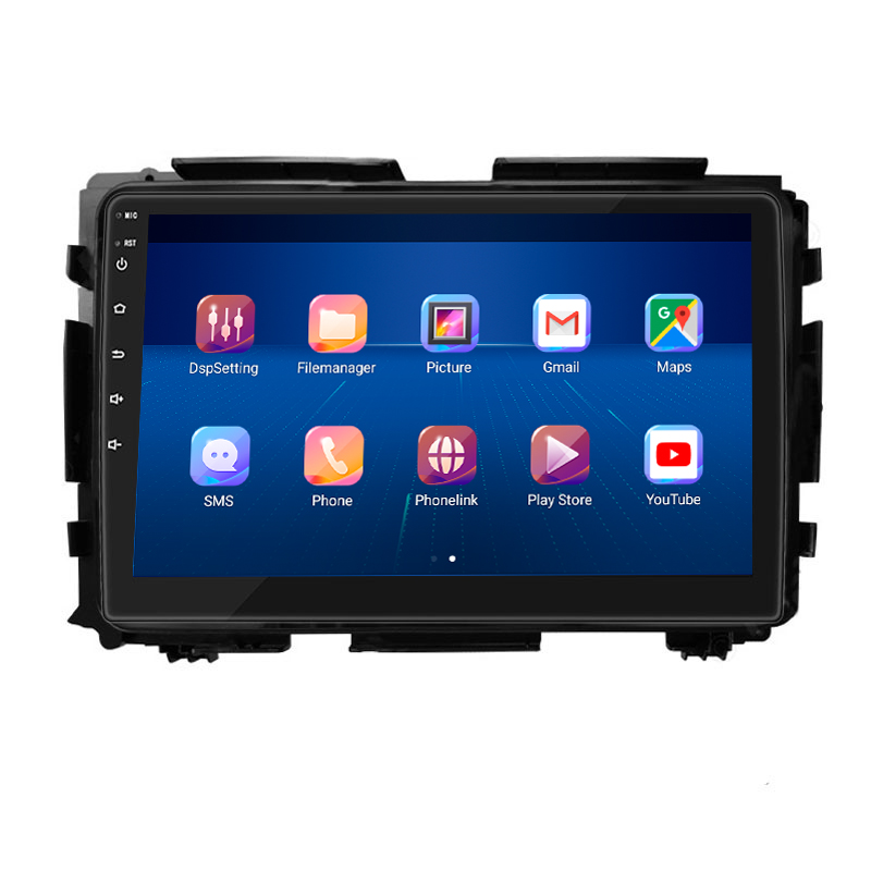 Штатная магнитола Lesko для Honda HR-V II 2013-2018 экран 9" 6/128Gb 4G Wi-Fi GPS Top