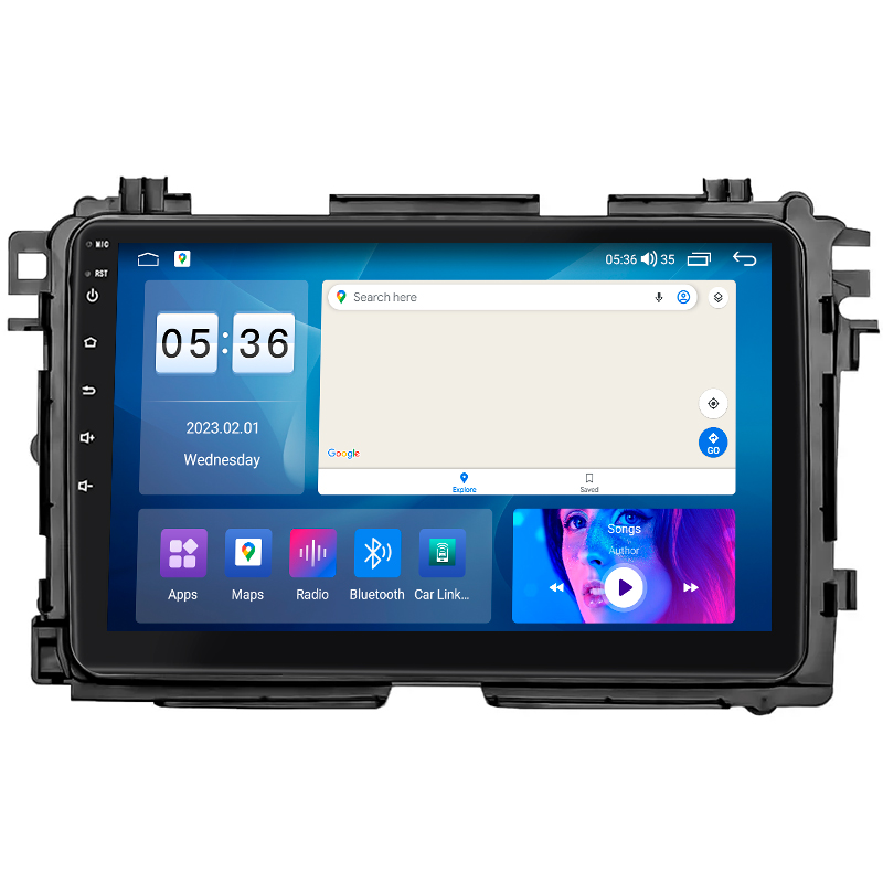 Штатная магнитола Lesko для Honda HR-V II Рестайлинг 2018-н.в. экран 9" 4/64Gb CarPlay 4G Wi-Fi GPS Prime