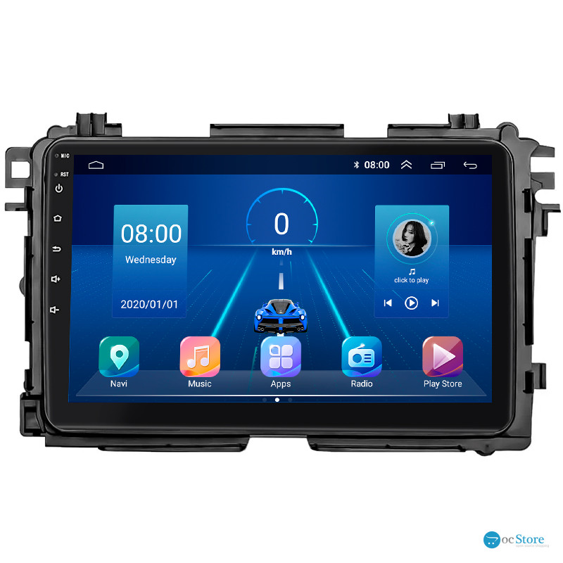 Штатная магнитола Lesko для Honda HR-V II Рестайлинг 2018-н.в. экран 9" 4/64Gb 4G Wi-Fi GPS Top