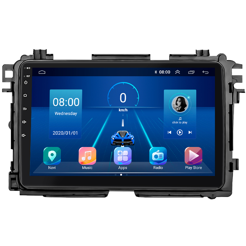 Штатная магнитола Lesko для Honda HR-V II Рестайлинг 2018-н.в. экран 9" 4/64Gb 4G Wi-Fi GPS Top