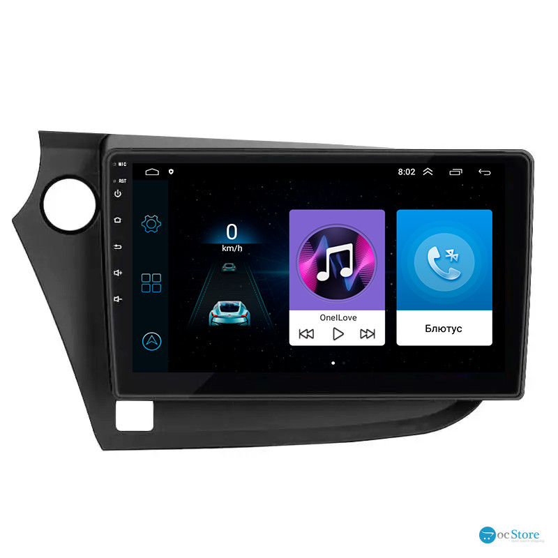 Штатная магнитола Lesko для Honda Insight II 2009-2011 экран 9" 1/16Gb Wi-Fi GPS Base