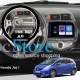 Штатная магнитола Lesko для Honda Jazz I 2001-2005 экран 9" 1/16Gb Wi-Fi GPS Base