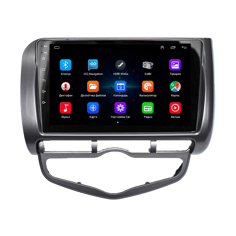 Штатная магнитола Lesko для Honda Jazz I 2001-2005 экран 9" 2/32Gb Wi-Fi GPS Base