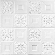 Самоклеюча декоративна настінно-стельова 3D панель фігури 700х700х5мм (114) SW-00000006