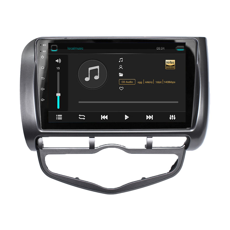 Штатная магнитола Lesko для Honda Jazz I 2001-2005 экран 9" 2/32Gb 4G Wi-Fi GPS Top