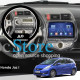 Штатная магнитола Lesko для Honda Jazz I 2001-2005 экран 9" 2/32Gb 4G Wi-Fi GPS Top