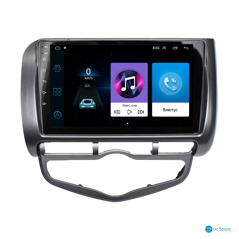 Штатная магнитола Lesko для Honda Jazz I Рестайлинг 2005-2008 экран 9" 1/16Gb Wi-Fi GPS Base