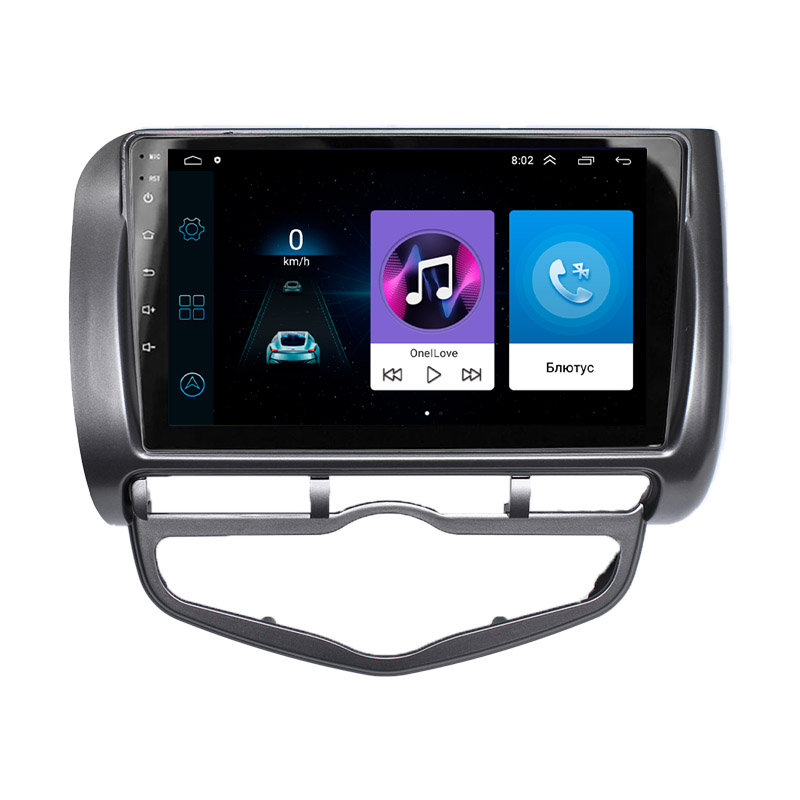 Штатная магнитола Lesko для Honda Jazz I Рестайлинг 2005-2008 экран 9" 2/32Gb Wi-Fi GPS Base