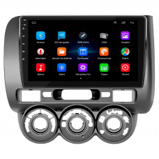 Штатная магнитола Lesko для Honda Jazz I Рестайлинг Manual AC 2005-2008 экран 9" 2/32Gb Wi-Fi GPS Base