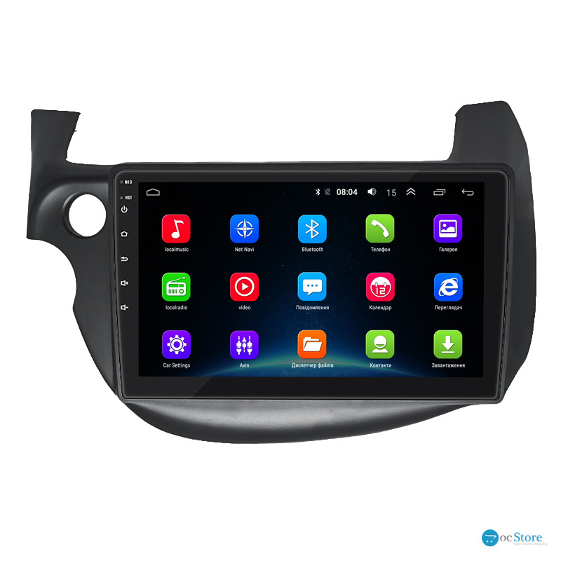 Штатная магнитола Lesko для Honda Jazz II 2008-2010 экран 10" 2/32Gb Wi-Fi GPS Base