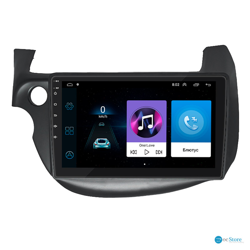 Штатная магнитола Lesko для Honda Jazz II Рестайлинг 2011-2014 экран 10" 1/16Gb Wi-Fi GPS Base