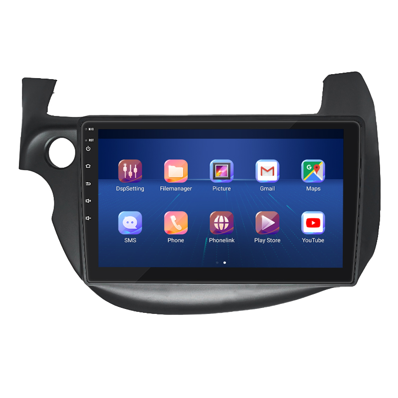 Штатная магнитола Lesko для Honda Jazz II Рестайлинг 2011-2014 экран 10" 2/32Gb 4G Wi-Fi GPS Top