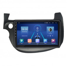 Штатная магнитола Lesko для Honda Jazz II Рестайлинг 2011-2014 экран 10" 6/128Gb 4G Wi-Fi GPS Top