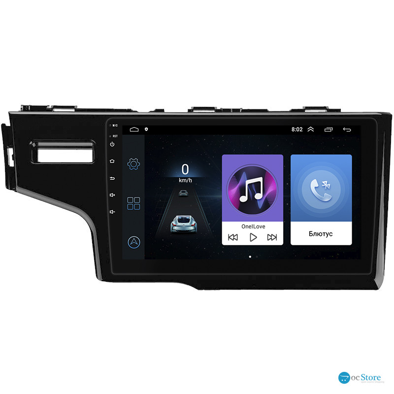 Штатная магнитола Lesko для Honda Jazz III Рестайлинг 2017-2020 экран 9" 1/16Gb Wi-Fi GPS Base