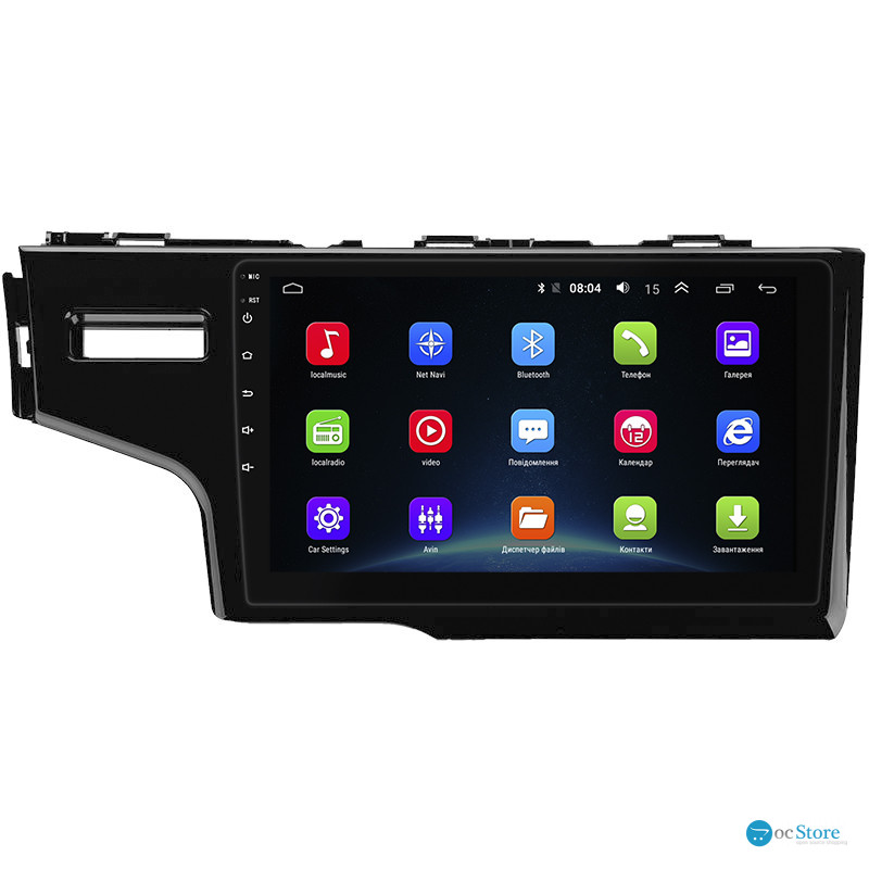 Штатная магнитола Lesko для Honda Jazz III Рестайлинг 2017-2020 экран 9" 2/32Gb Wi-Fi GPS Base