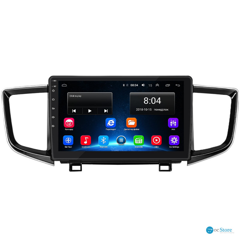 Штатная магнитола Lesko для Honda Pilot III 2015-2018 экран 10" 2/32Gb Wi-Fi GPS Base