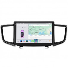 Штатная магнитола Lesko для Honda Pilot III 2015-2018 экран 10" 4/64 QLED CarPlay 4G Wi-Fi GPS 360 Prime