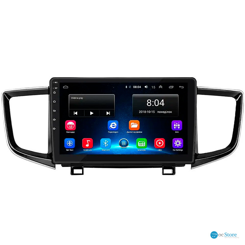 Штатная магнитола Lesko для Honda Pilot III Рестайлинг 2018-н.в. экран 10" 2/32Gb Wi-Fi GPS Base
