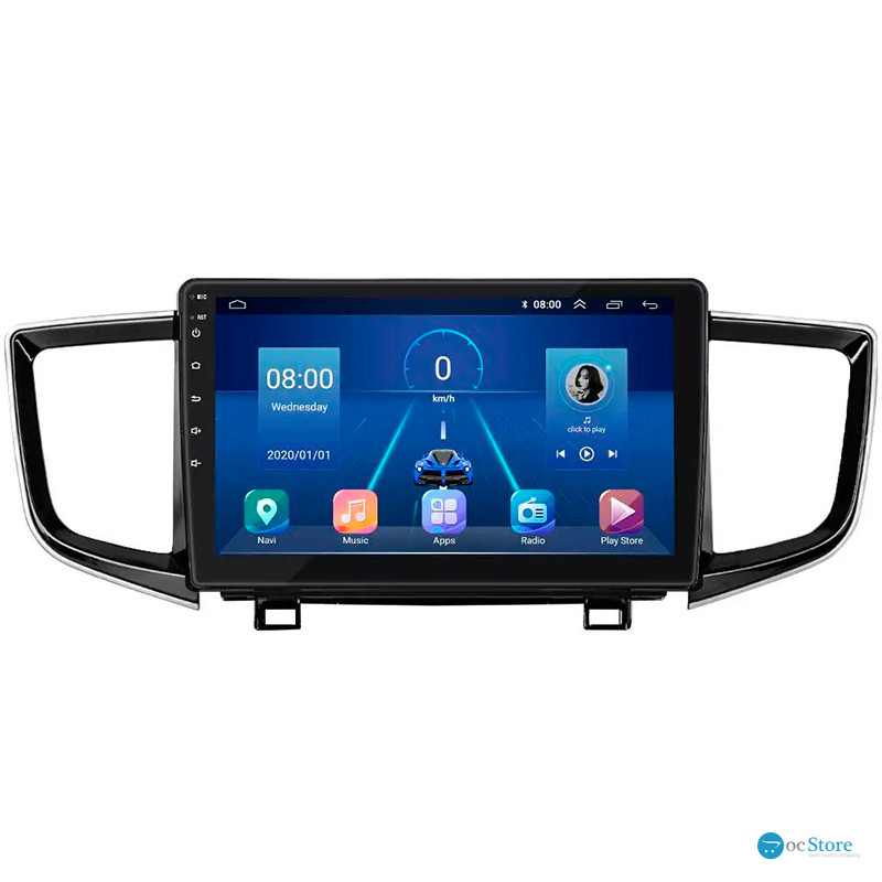 Штатная магнитола Lesko для Honda Pilot III Рестайлинг 2018-н.в. экран 10" 2/32Gb 4G Wi-Fi GPS Top