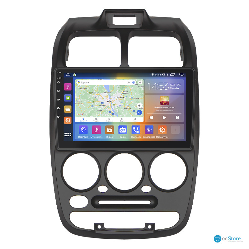 Штатная магнитола Lesko для Hyundai Accent II 1999-2012 экран 9" 4/64Gb CarPlay 4G Wi-Fi GPS Prime