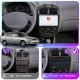 Штатная магнитола Lesko для Hyundai Accent II 1999-2012 экран 9" 4/64 QLED CarPlay 4G Wi-Fi GPS 360 Prime