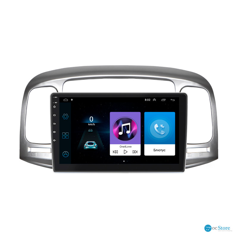 Штатная магнитола Lesko для Hyundai Accent III 2006-2011 экран 9" 1/16Gb Wi-Fi GPS Base