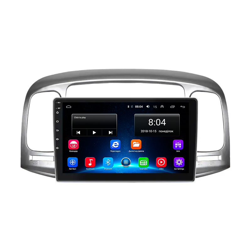 Штатная магнитола Lesko для Hyundai Accent III 2006-2011 экран 9" 2/32Gb Wi-Fi GPS Base