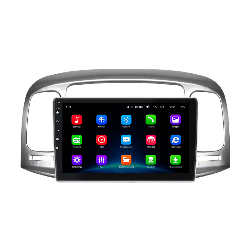 Штатная магнитола Lesko для Hyundai Accent III 2006-2011 экран 9" 2/32Gb Wi-Fi GPS Base