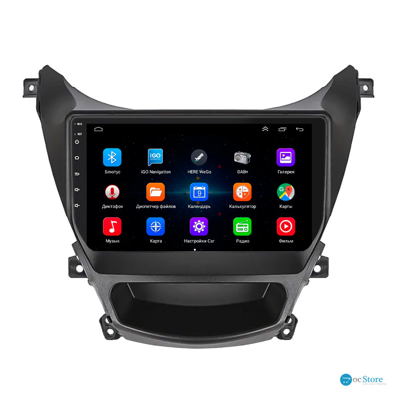 Штатная магнитола Lesko для Hyundai Avante V 2010-2015 экран 9" 1/16Gb Wi-Fi GPS Base