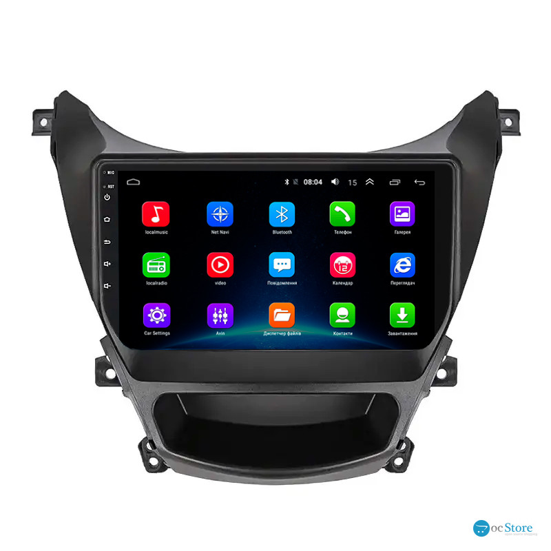 Штатная магнитола Lesko для Hyundai Avante V 2010-2015 экран 9" 2/32Gb Wi-Fi GPS Base