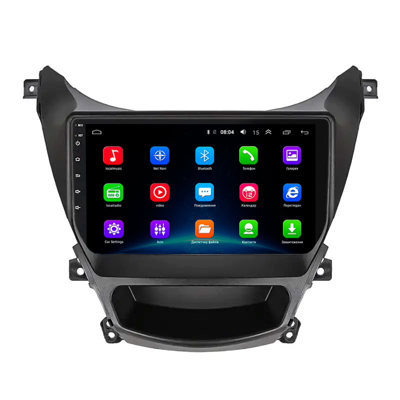 Штатная магнитола Lesko для Hyundai Avante V 2010-2015 экран 9" 2/32Gb Wi-Fi GPS Base