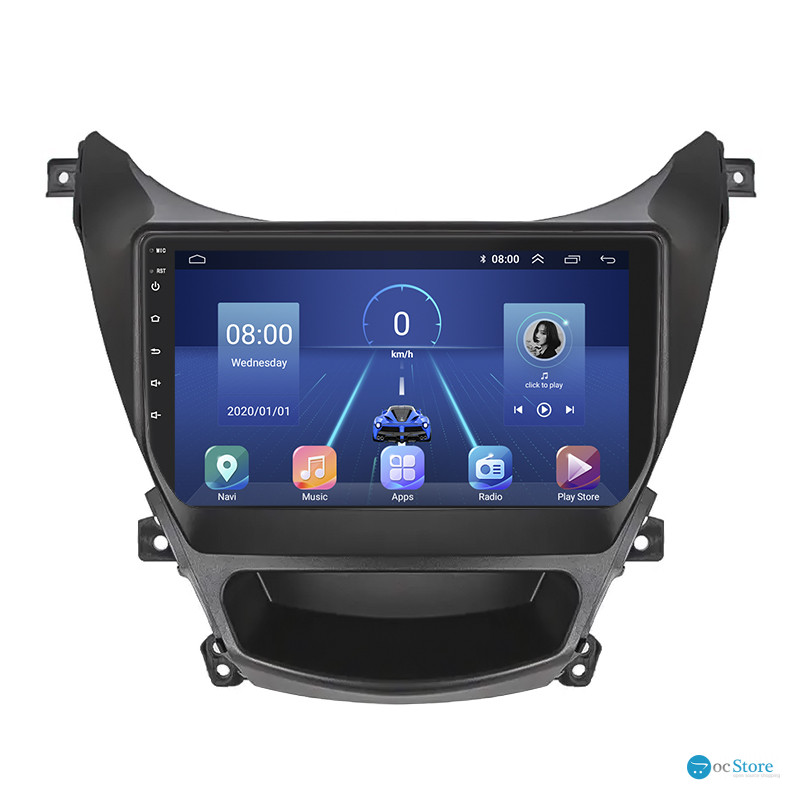 Штатная магнитола Lesko для Hyundai Avante V 2010-2015 экран 9" 2/32Gb 4G Wi-Fi GPS Top