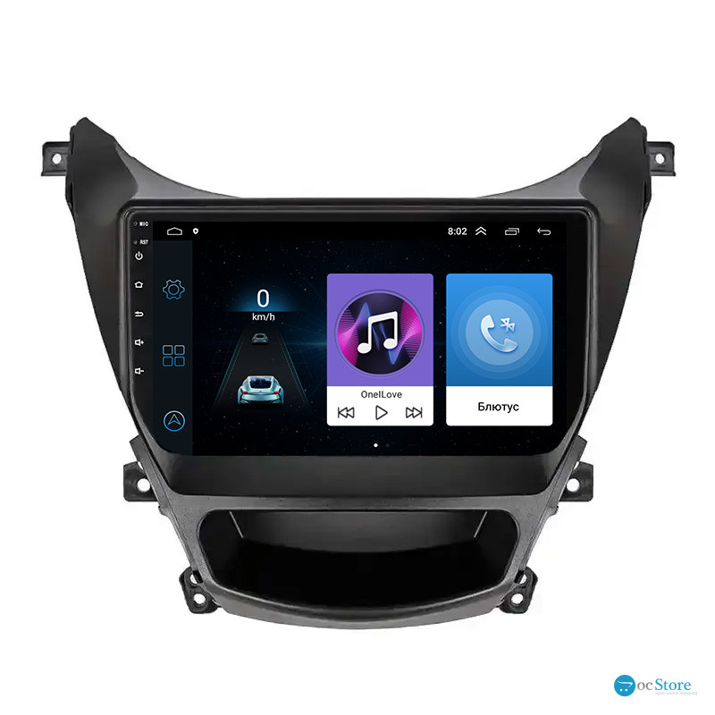 Штатная магнитола Lesko для Hyundai Avante V ver 2 2010-2015 экран 9" 1/16Gb Wi-Fi GPS Base