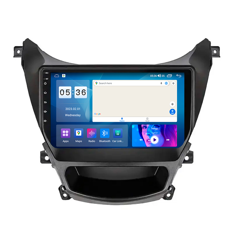 Штатная магнитола Lesko для Hyundai Avante V ver 2 2010-2015 экран 9" 4/64Gb CarPlay 4G Wi-Fi GPS Prime