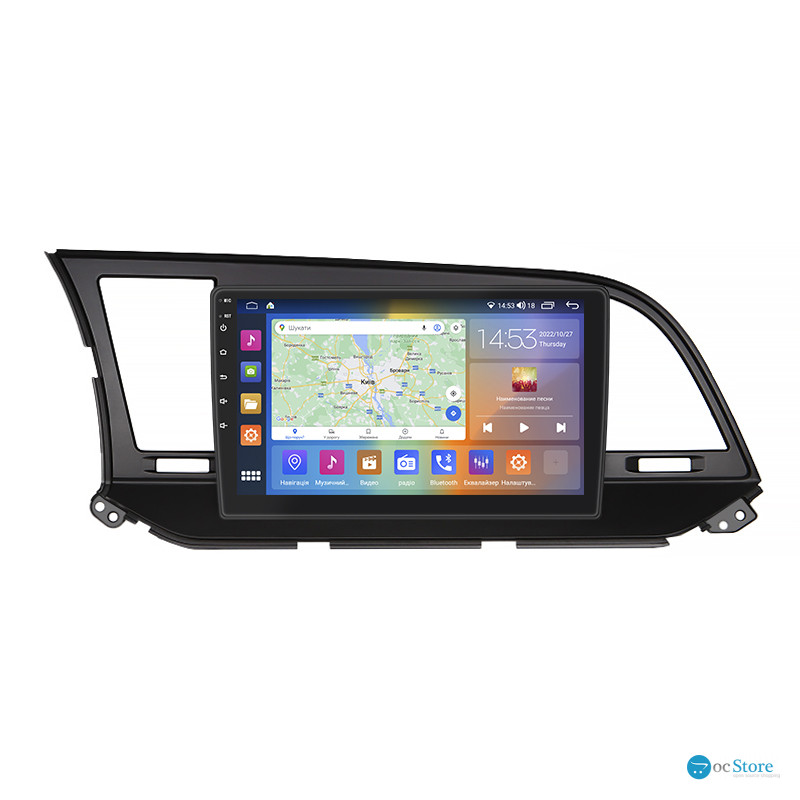 Штатная магнитола Lesko для Hyundai Avante VI 2015-н.в. экран 9" 2/32Gb CarPlay 4G Wi-Fi GPS Prime