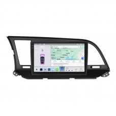 Штатная магнитола Lesko для Hyundai Avante VI 2015-н.в. экран 9" 4/64 QLED CarPlay 4G Wi-Fi GPS 360 Prime