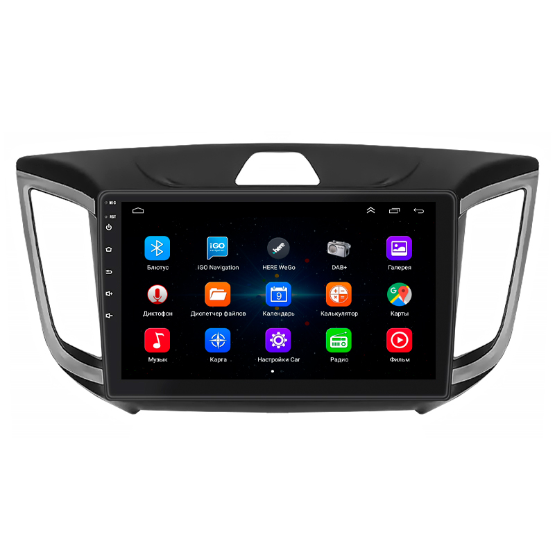 Штатная магнитола Lesko для Hyundai Creta I 2016-2020 экран 10" 2/32Gb Wi-Fi GPS Base