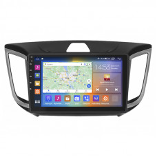 Штатная магнитола Lesko для Hyundai Creta I 2016-2020 экран 10" 2/32Gb CarPlay 4G Wi-Fi GPS Prime